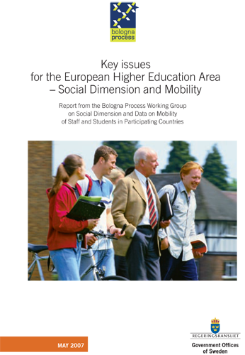 Bologna Process Social dimension Mobility report cover London 2007